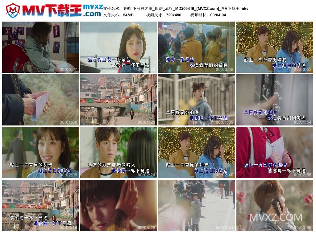 齐峰-下马酒之歌_国语_流行_MD206416